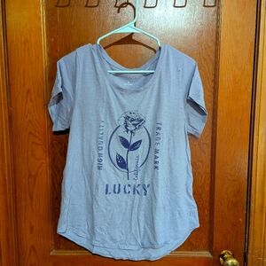 Lucky Brand Women's Lavender Graphic Tee